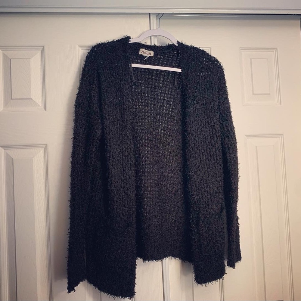 Black Cardigan Sweater